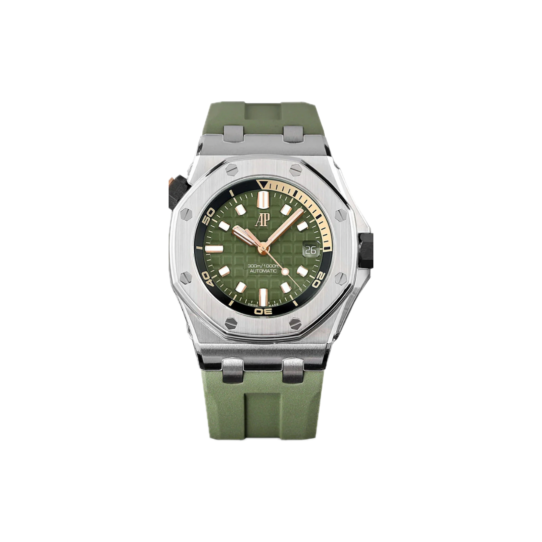IMG_2412 AUDEMARS PIGUET DIVER 15720 GREEN DIAL 42MM - Image 1
