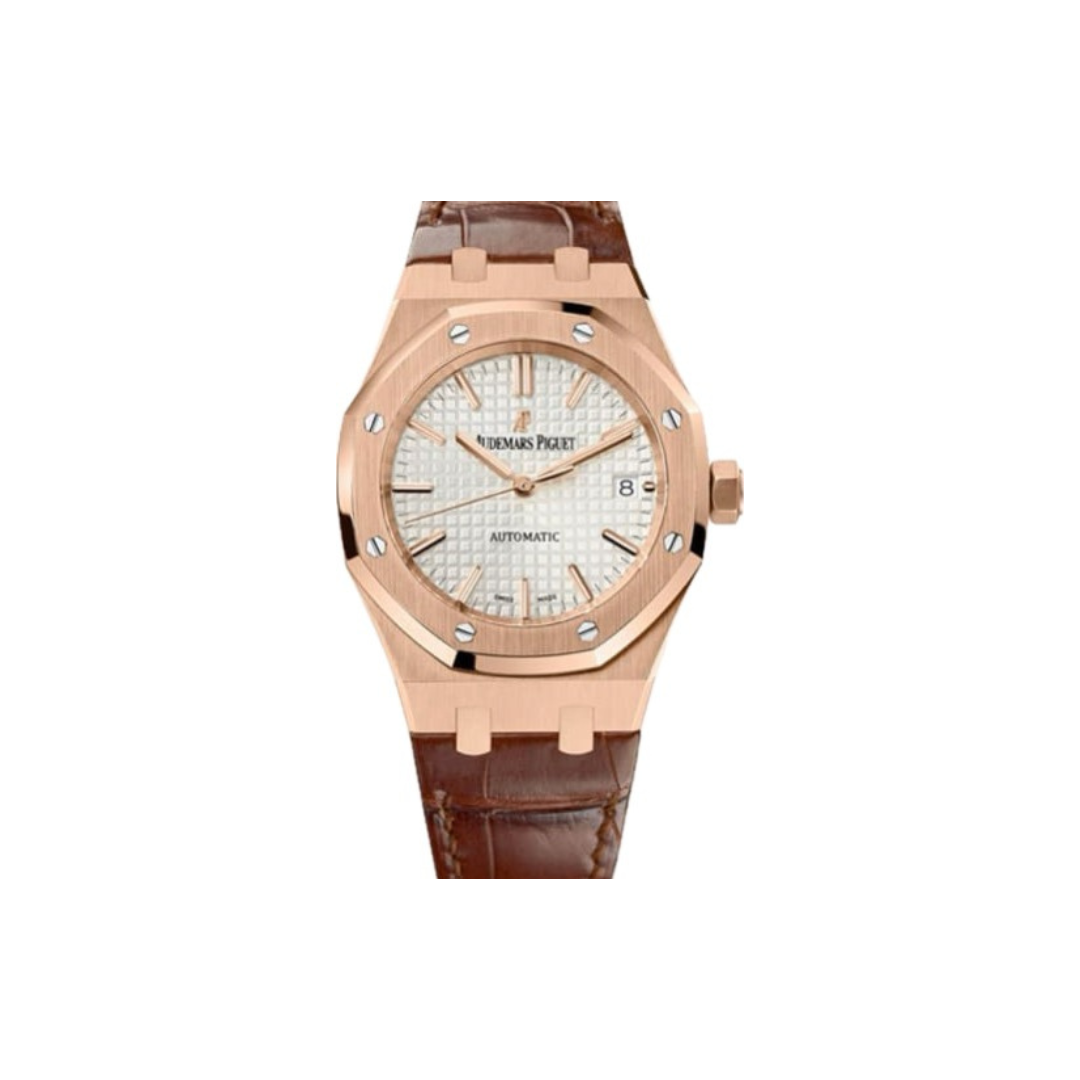 IMG_2481 AUDEMARS PIGUET ROYAL OAK 15450OR WHITE DIAL 37MM - Image 1