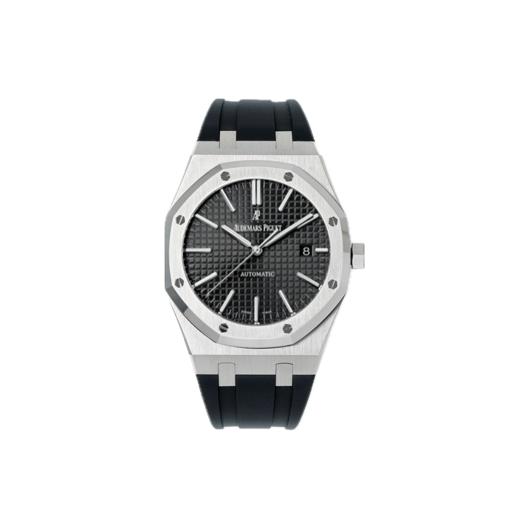IMG_2491 AUDEMARS PIGUET ROYAL OAK 15400ST BLACK DIAL 41MM - Image 1