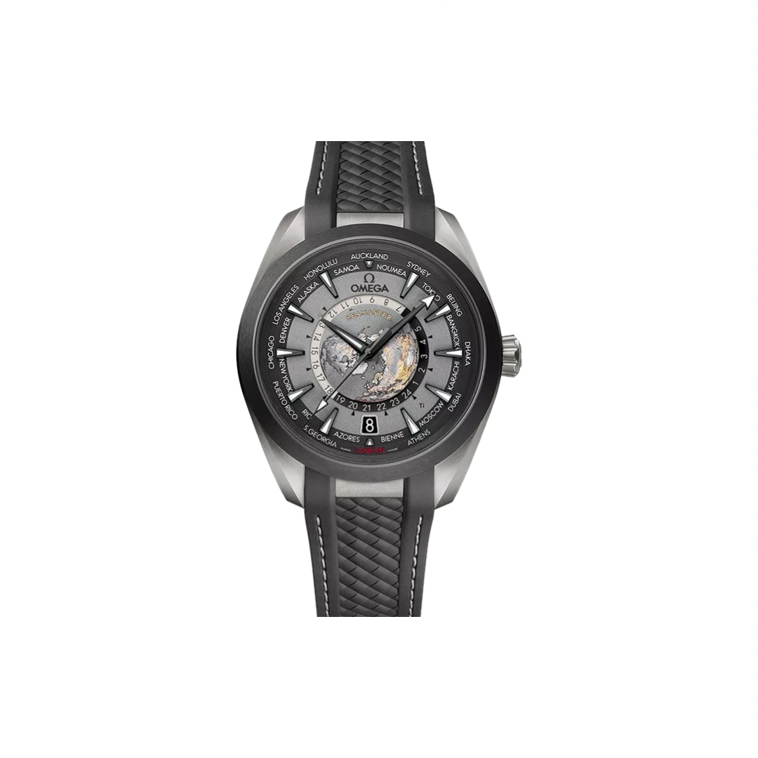 IMG_1627 OMEGA SEAMASTER AQUA TERRA 150M GMT WORLDTIMER GREY 43MM - Image 1