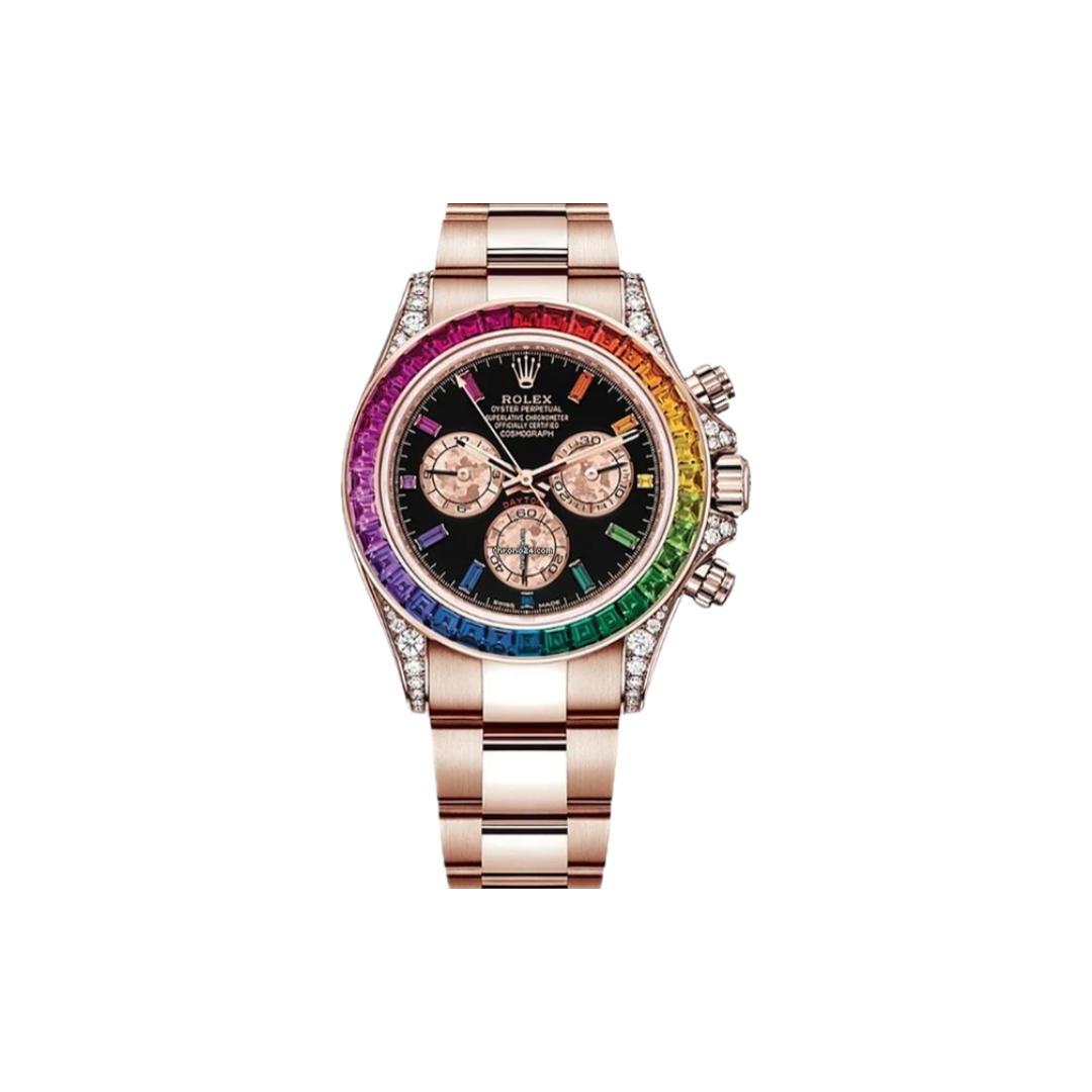 IMG_1929 ROLEX DAYTONA RAINBOW CUSTOMIZE MOISSANITE 40MM - Image 1