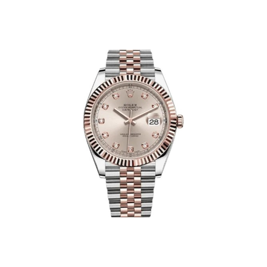 IMG_4940 ROLEX DATEJUST 126331 ROSE TWOTONE PINK DIAL 41MM - Image 1
